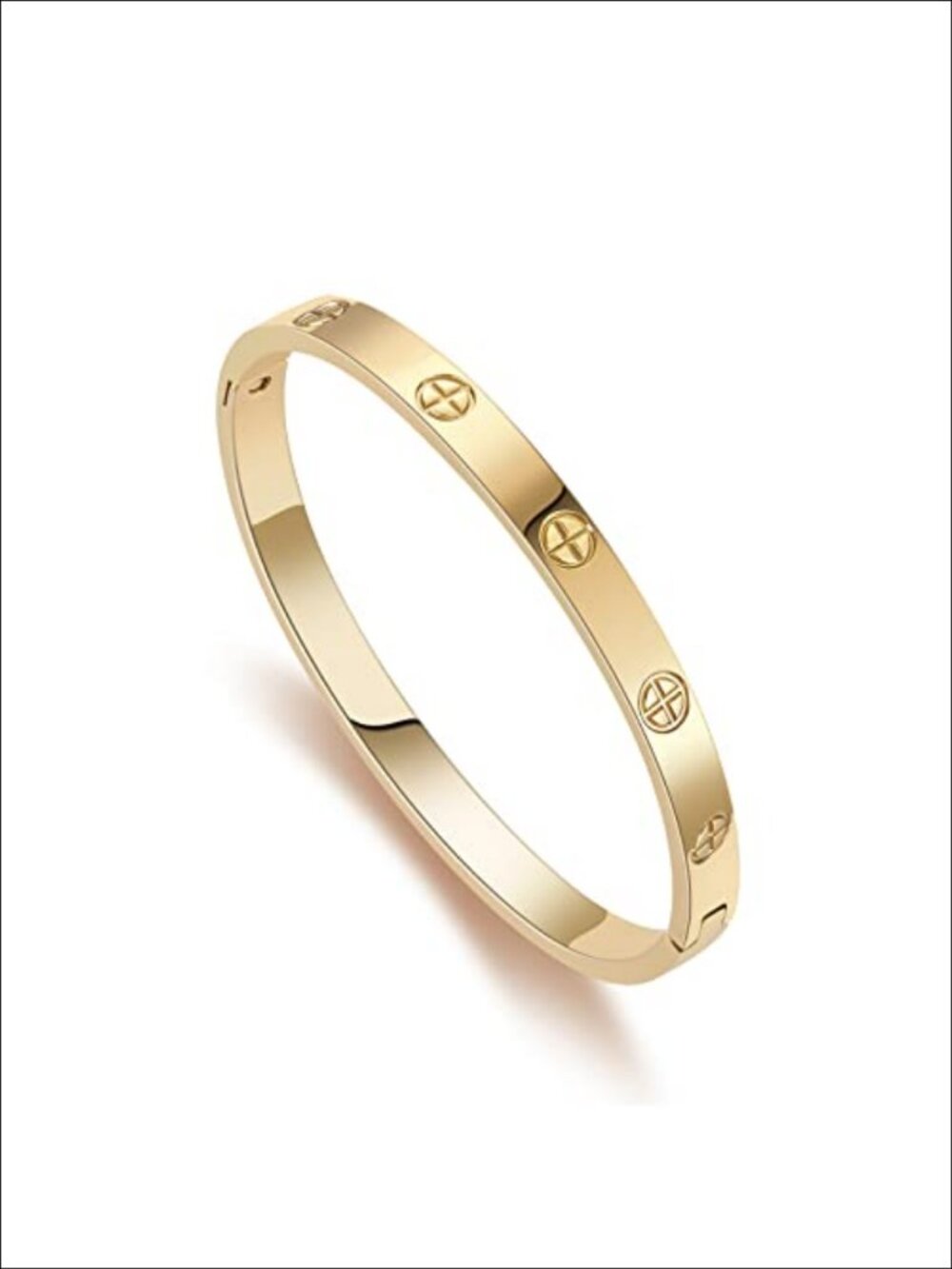 18K Gold Plated Bangle Bracelet 316L Stainless Steel Love Bangle
